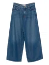 Mother The Rigatoni Sneak Wide Leg Jeans In Blue