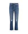 Mother Ripped Jeans In Blue