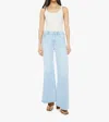 Mother Roller Sneak Wide-leg Jeans In Balls In Your Court In Blue