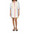 Mother Roomie Frenchie Dress In Its A Vine Line In Blue
