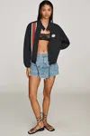 Mother Second Wind Anorak Jacket In Black