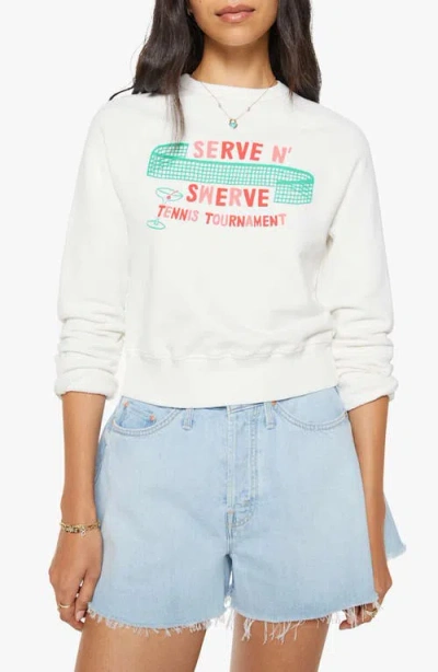 Mother Serve N Serve Graphic Cotton Sweatshirt In Multi