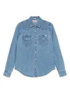 Mother Classic Button-down Shirt In Soft Clear Blue In Clear Blue