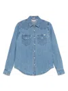 Mother Classic Button-down Shirt In Soft Clear Blue In Clear Blue