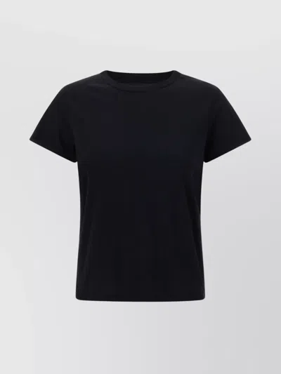 Mother Cotton T-shirt In Black