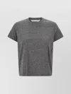 Mother Short Sleeve Crew Neck T-shirt In Gray