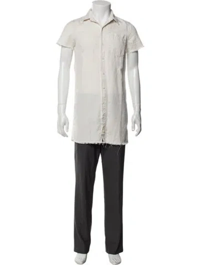 Pre-owned Mother Short Sleeve Shirt In Neutrals