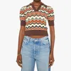 Mother Short Sleeves Off The Top In Mirage In Multi