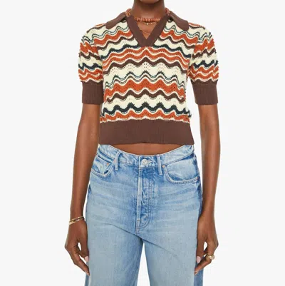 Mother Short Sleeves Off The Top In Mirage In Multi