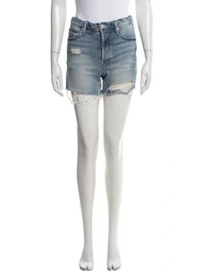 Pre-owned Mother Shorts In Blue