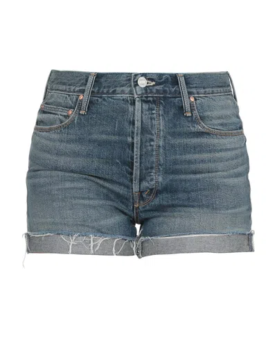 Mother Shorts In Jeans In Gray