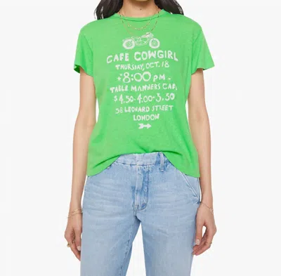 Mother Sinful In Cafe Cowgirl Tee In Green