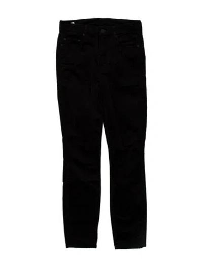 Pre-owned Mother Skinny Leg Pants In Black
