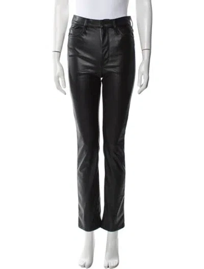 Pre-owned Mother Skinny Leg Pants In Black