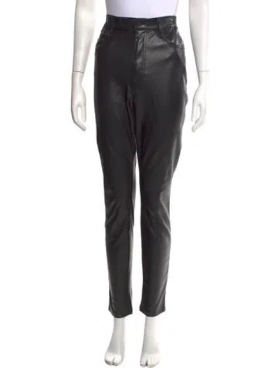 Pre-owned Mother Skinny Leg Pants In Black