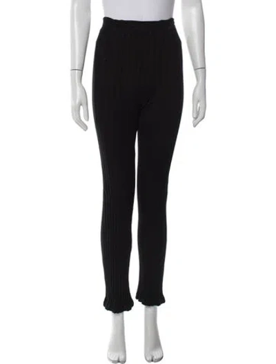 Pre-owned Mother Skinny Leg Pants In Black