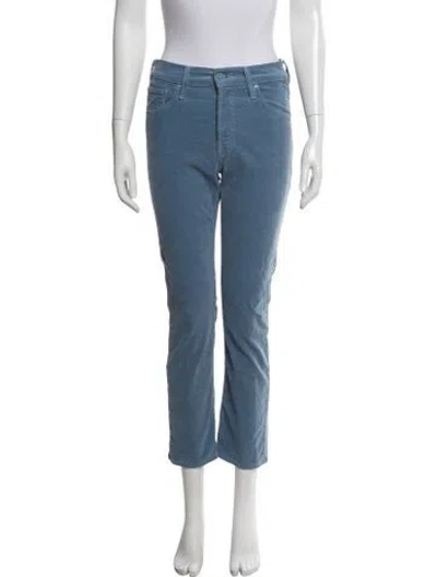 Pre-owned Mother Skinny Leg Pants In Blue