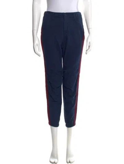 Pre-owned Mother Skinny Leg Pants In Blue