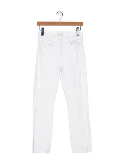 Pre-owned Mother Skinny Leg Pants In Blue