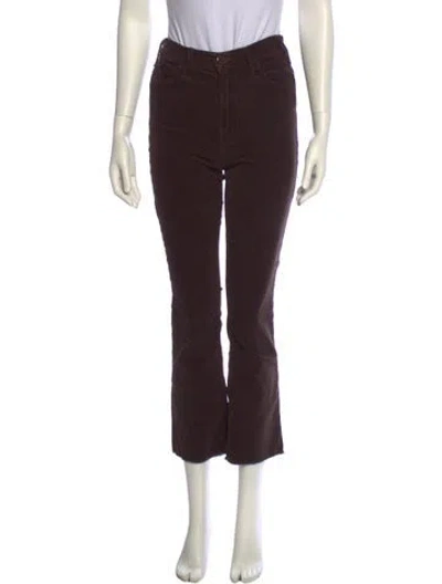 Pre-owned Mother Skinny Leg Pants In Brown