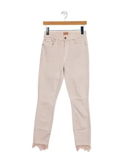 Pre-owned Mother Skinny Leg Pants In Gray