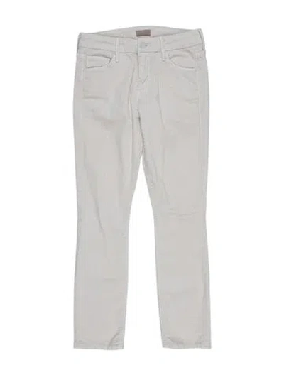 Pre-owned Mother Skinny Leg Pants In Gray