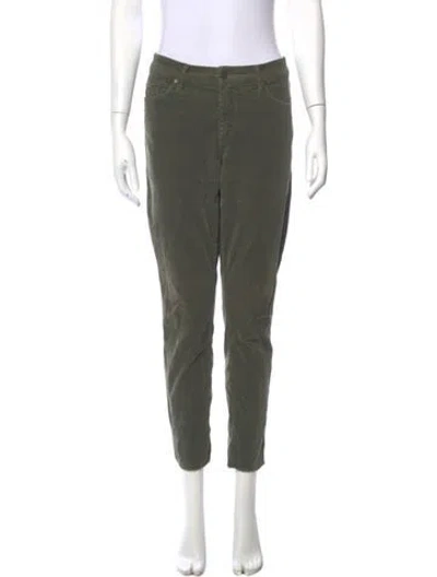 Pre-owned Mother Skinny Leg Pants In Green