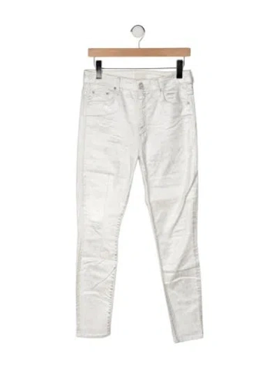 Pre-owned Mother Skinny Leg Pants In Multi