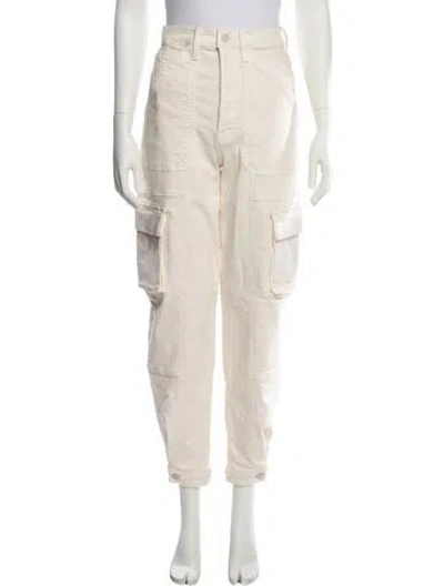 Pre-owned Mother Skinny Leg Pants In Neutral