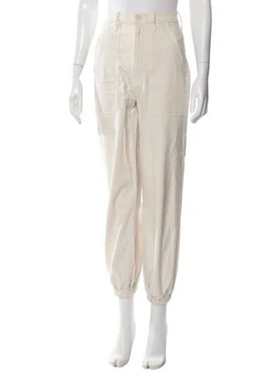 Pre-owned Mother Skinny Leg Pants In Neutral