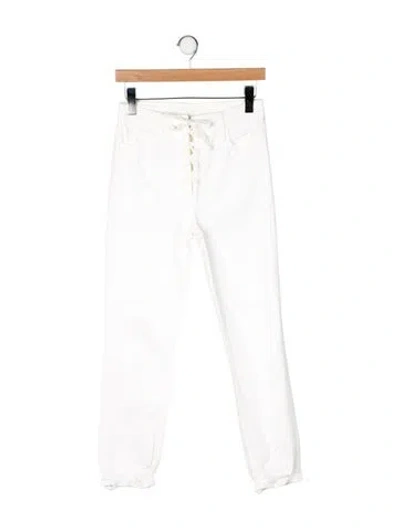 Pre-owned Mother Skinny Leg Pants In Neutrals