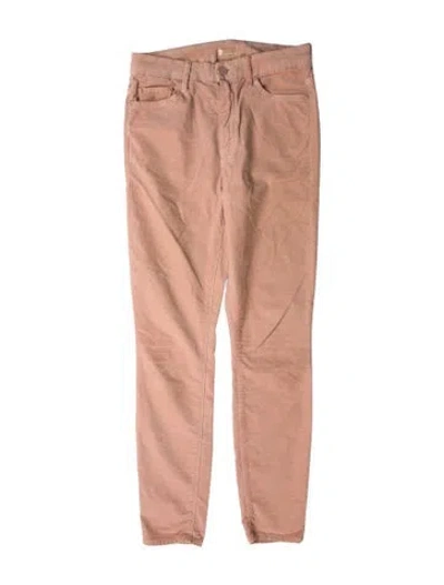 Pre-owned Mother Skinny Leg Pants In Pink