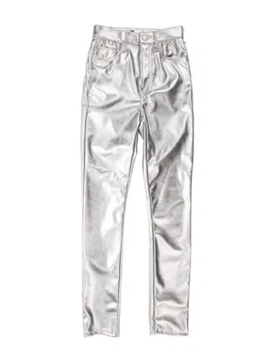 Pre-owned Mother Skinny Leg Pants W/ Tags In White