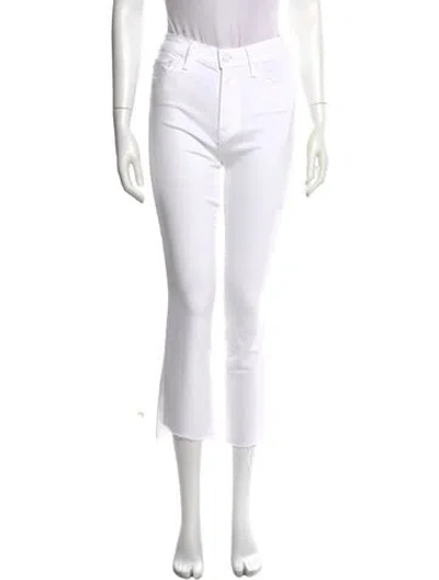Pre-owned Mother Skinny Leg Pants In White