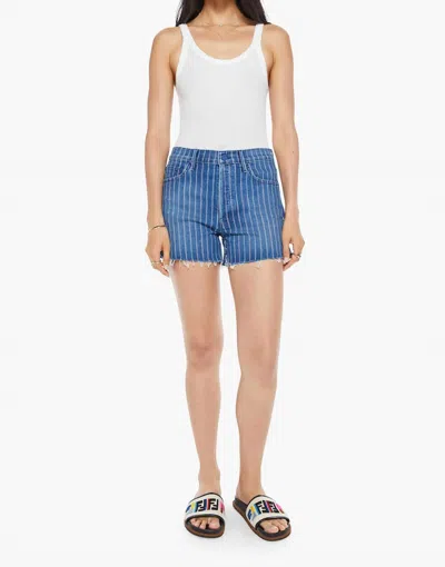 MOTHER SKIPPER LONG FRAY SHORT IN SUNGLASS STROLLING