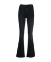Mother The Weekender Fray Jeans Chip On My Shoulder In Black