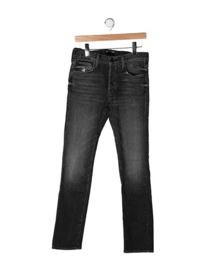 Pre-owned Mother Slim Fit Jeans In Black