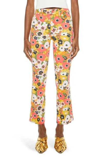MOTHER MOTHER SMOKIN DOUBLE FLOOD CROP FLARE JEANS