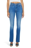 Mother The Swooner Rascal Womens Mid-rise Distressed Ankle Jeans