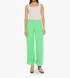Mother Snacks! The Smoothie Carpenter Sneak Summer Pants In Green