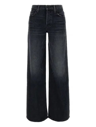 Mother Smoothie Sneak Denim Pants In Black