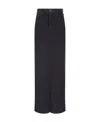 Mother Skirt High-waisted Belt Loops In Black