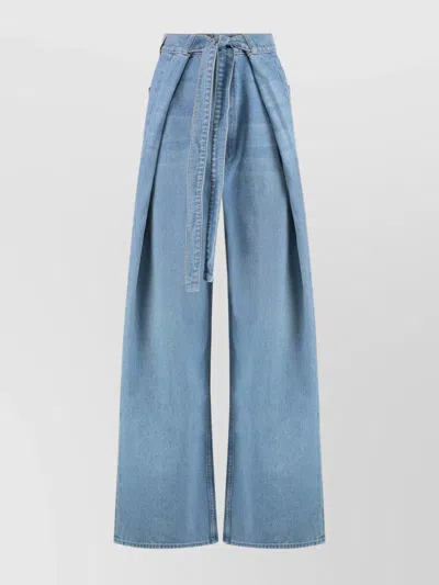 MOTHER SNACKS! THE FOLD IN FUNNEL WIDE-LEG JEANS