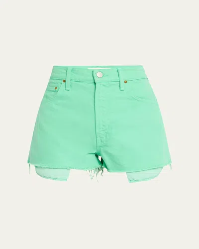 MOTHER SNACKS! THE FUN DIP MICRO CUT DENIM SHORTS
