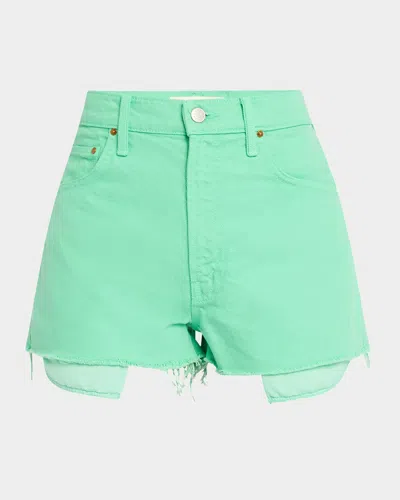 MOTHER SNACKS! THE FUN DIP MICRO CUT DENIM SHORTS