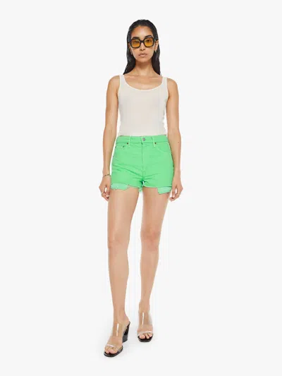 Mother Snacks! The Fun Dip Micro Cut Shorts Summer In Green