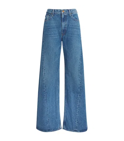 MOTHER SNACKS! THE LEMON TWIST CURVED SEAM JEANS