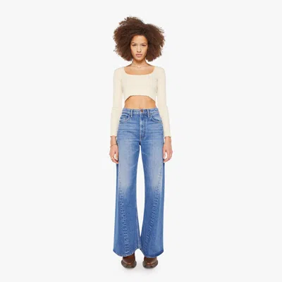 Mother Snacks! The Lemon Twist Rolling In The Dough Jeans In Blue