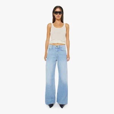 Mother Snacks! The Lemon Twist Sneak Munchies Jeans In Blue