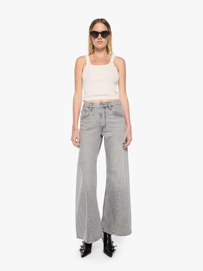 Mother Snacks! The Lemon Twist Sneak Rocky Road Jeans In Grey